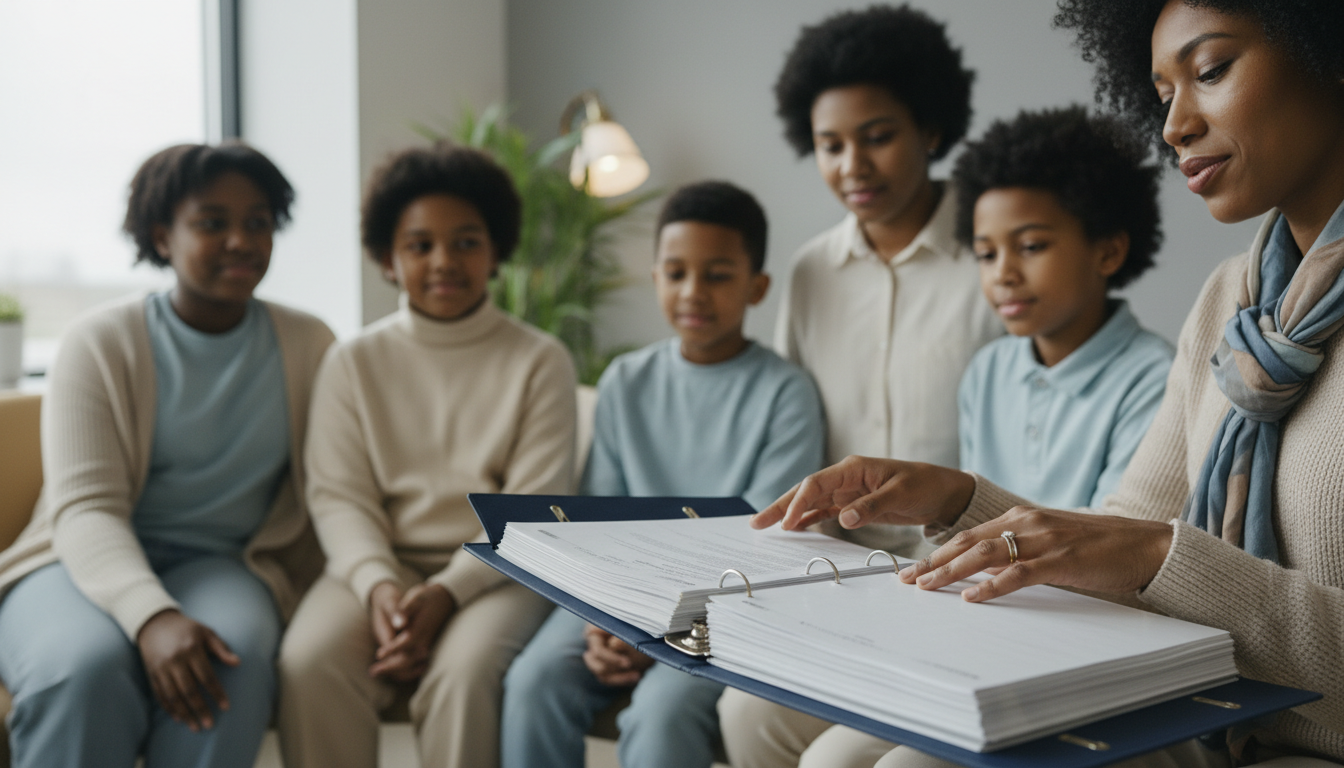 Family sat estate planning together