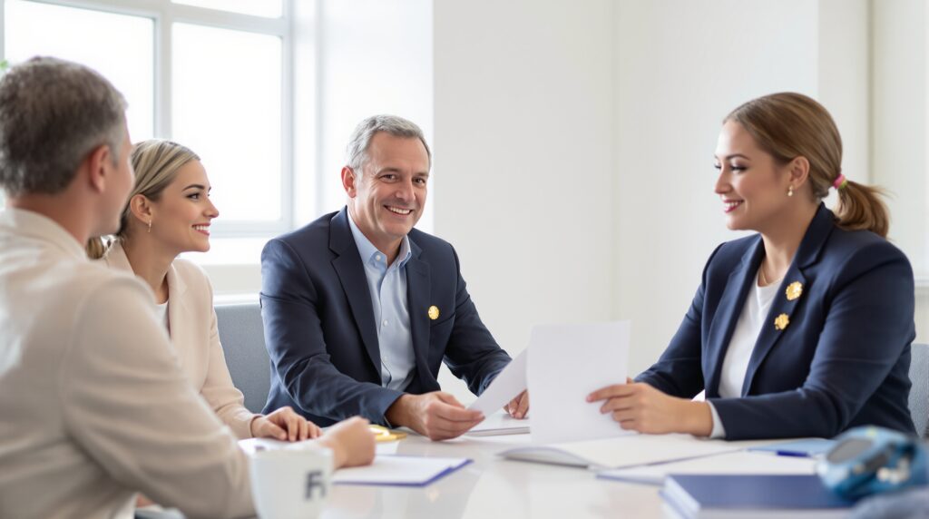 A family meeting with an attorney
