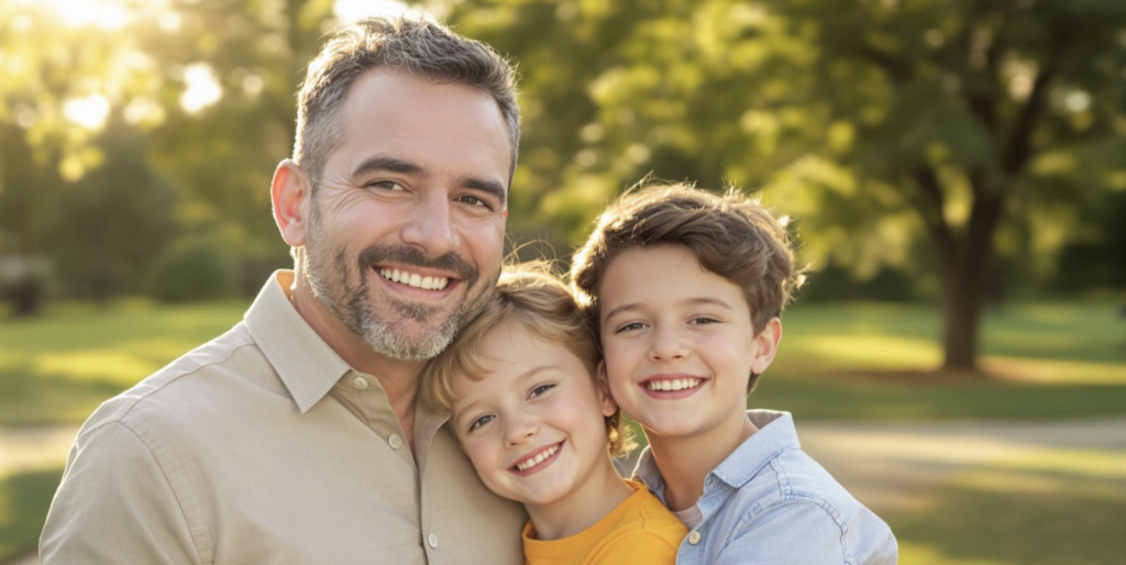 A father and two sons