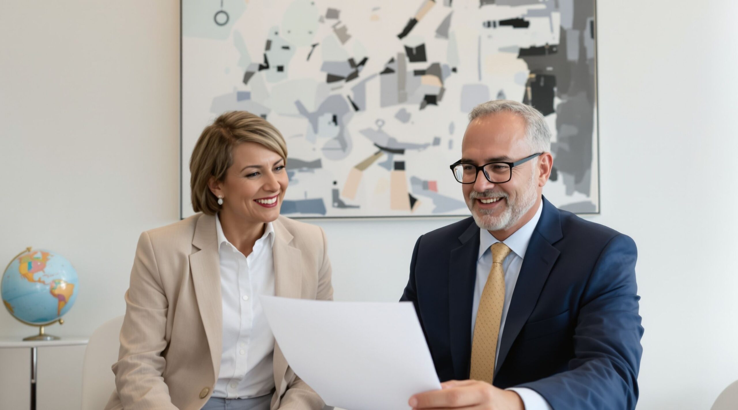 A lawyer and client in a meeting