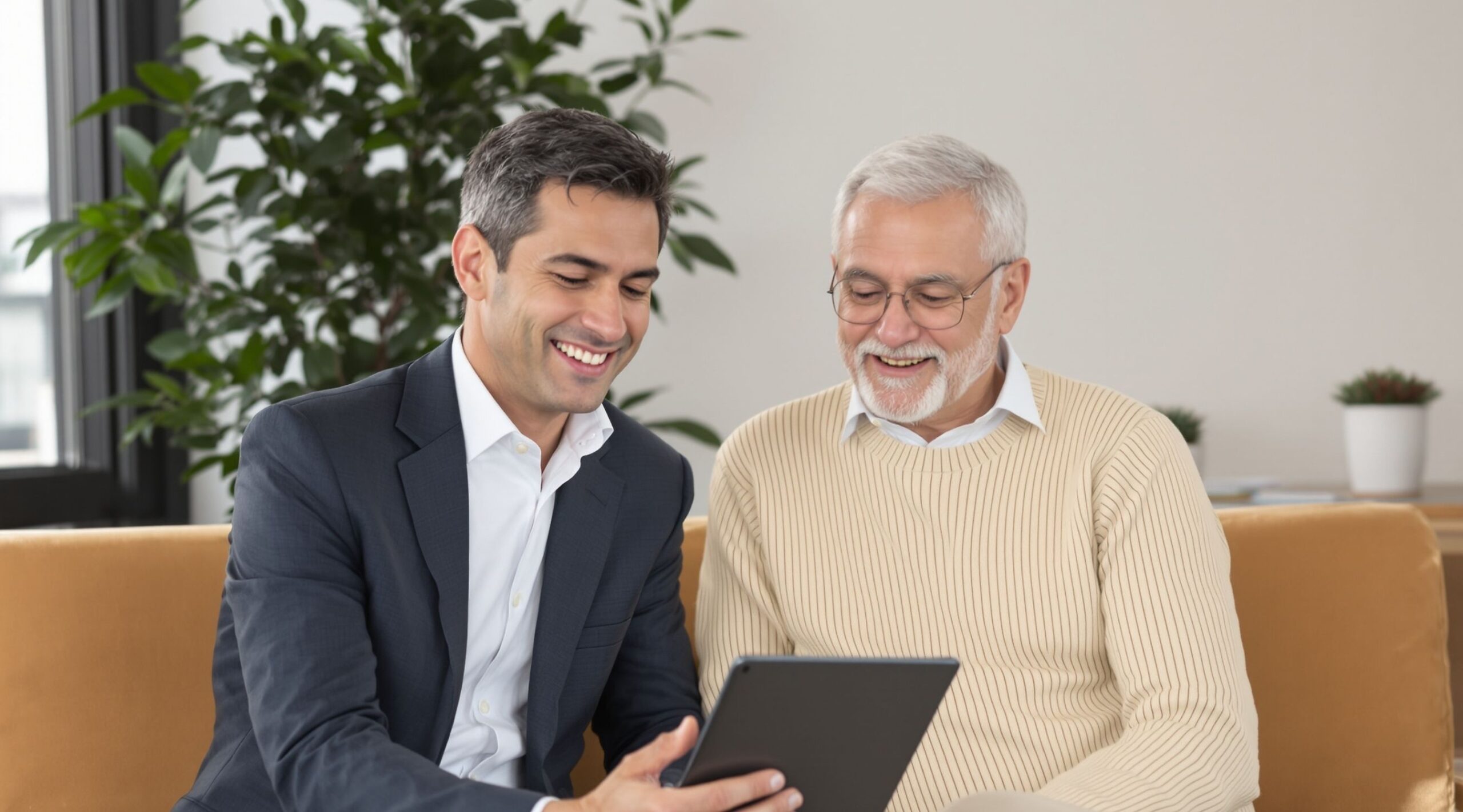 Lawyer in discussion with a client