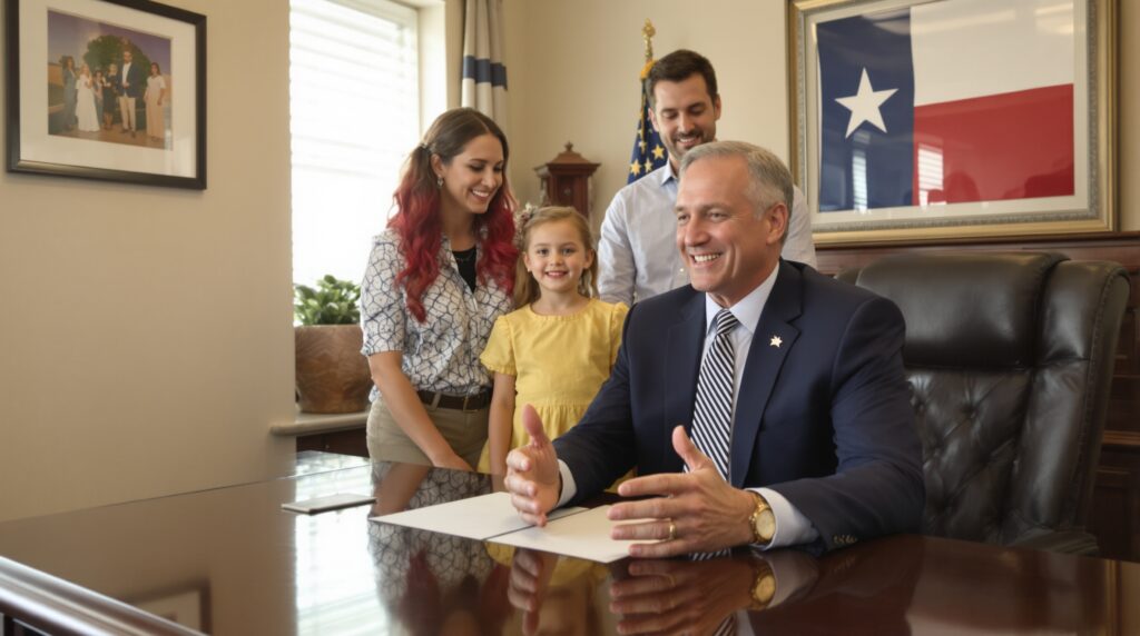 A client family in a meeting with an attorney