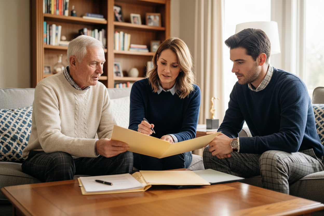 A multigenerational family estate planning together