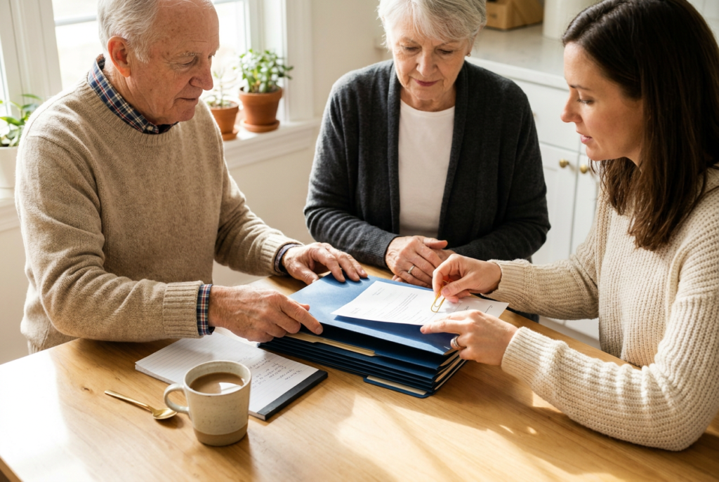 sunlit-kitchen-family-planning-folders-coffee